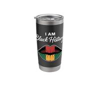 I'm Black History Pan-African Pride Lips Stainless Steel Insulated Tumbler