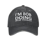 Im Bob Doing Bob Things Hat Women Baseball Cap Fashionable Cap, Black, One size