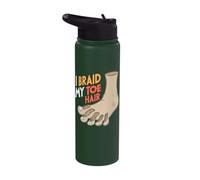 I'm Braiding My Toe Hair Stainless Steel Insulated Water Bottle