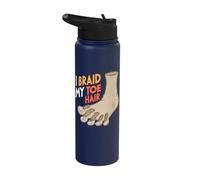 I'm Braiding My Toe Hair Stainless Steel Insulated Water Bottle
