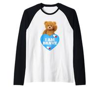 I'm Brave Courage Bravery Raglan Baseball Tee