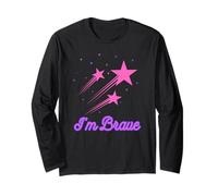 I'm Brave Stars Shooting Star Colourful Long Sleeve T-Shirt