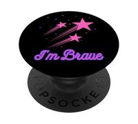 I'M BRAVE STARS SHOOTING STAR COLOURFUL PopSockets Adhesive PopGrip