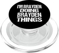 I'm Brayden Doing Brayden Things - Personalized First Name PopSockets PopGrip for MagSafe