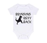 I'm Bringing Rexy Back T Rex Tyrannosaurus Parody Baby Grow Vest, 0-3 Months, White