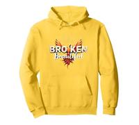 Im Broken: From Broken to Beautiful Phoenix Rising Art Pullover Hoodie, Adult Unisex, Lemon, M