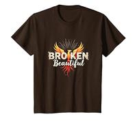 Im Broken: from Broken to Beautiful Phoenix Rising Art T-Shirt, Kids, Brown, 3 Years
