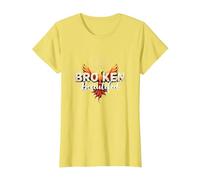 Im Broken: from Broken to Beautiful Phoenix Rising Art T-Shirt, Women, Lemon, S
