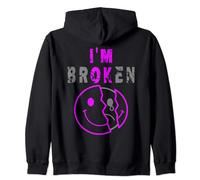 I'm Broken I'm OK - Mourning Keepsake Disease - I'm Broken Zip Hoodie