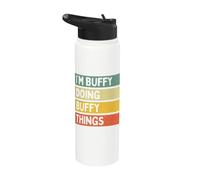 I'm Buffy Doing Buffy Things Funny Personalized Quote Stainless Steel Insulated Water Bottle