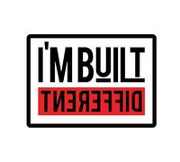 I'm Built Different Embroidered Patch Positivity Motivational Embroidery Patches Inspirational Self Love Encouraging Iron On Sew On Patches for Clothes Backpacks Hats Gifts for Women Men 3x2.2 Inches