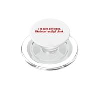 I'm Built Different Like Incorrectly Funny Sarcastic Quote PopSockets PopGrip for MagSafe