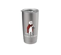 I'm Burnt Out M'lord Funny Medieval Knight Cat Sword Stainless Steel Insulated Tumbler