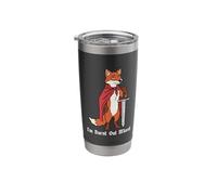 I'm Burnt Out M'lord Funny Medieval Knight Fox Sword Stainless Steel Insulated Tumbler