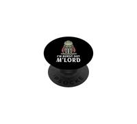 I'm Burnt Out M'Lord Funny Medieval Knight Frog Meme PopSockets Adhesive PopGrip