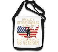 I'm Called A Retired Badass Because I'm Way Too Cool To Be Called A Us Veteran Shoulder Bag White