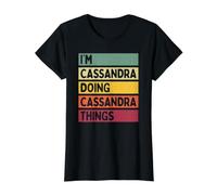 I'm Cassandra Doing Cassandra Things Funny Personalized Value Graphic T-Shirt, Women, Black, XL