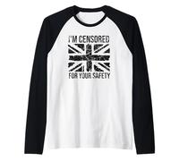 I'm Censored for Your Safety - Bold Free Speech Protest Raglan Baseball Tee
