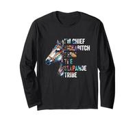 I'm Chief Kickabitch from The Slapahoe Tribe Horse Family Long Sleeve T-Shirt