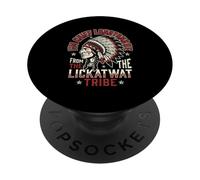 Im Chief Longtongue From The Lickatwat Tribe Funny PopSockets Adhesive PopGrip