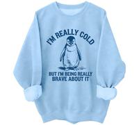 Im Cold Sweatshirt I'm Really Cold But I'm Being Really Brave About It Sweatshirts Hoodie