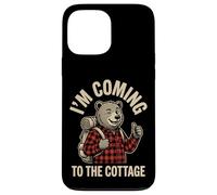 I'm Coming To The Cottage Funny Vintage Bear Hiker Vacation Case for iPhone 13 Pro Max