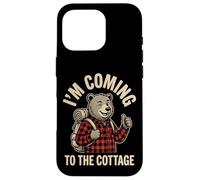 I'm Coming To The Cottage Funny Vintage Bear Hiker Vacation Case for iPhone 16 Pro