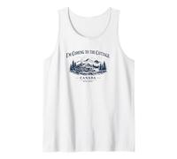 I'm Coming to the Cottage - Vintage Cabin Tank Top