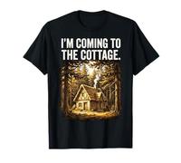 I'm Coming to The Cottage Vintage Forest Cabin T-Shirt