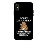 I'm Cranky I'm Going Through My Terrible 70’s Funny Capybara Case for iPhone X/XS