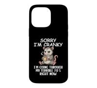 I'm Cranky I'm Going Through My Terrible 70’s Funny Possum Case for iPhone 14 Pro Max