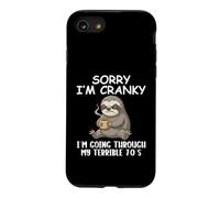I'm Cranky I'm Going Through My Terrible 70’s Funny Sloth Case for iPhone SE (2020) / 7/8