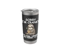 I'm Cranky I'm Going Through My Terrible 70’s Funny Sloth Stainless Steel Insulated Tumbler