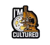 I'm Cultured Biology Science Student Pin Badge