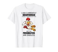 I'm Currently Unsupervised Chicken Tshirt 5 colors T-Shirt