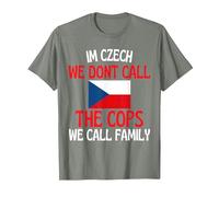 Im Czech Funny Slogan for All of Czech Republic T-Shirt, Men, Olive Heather, Medium