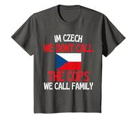 Im Czech Funny Slogan for All of Czech Republic T-Shirt, Youth, Asphalt Grey, Medium