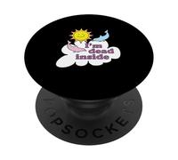 I'm Dead Inside - Cheerful Dolphins and Sunshine PopSockets Adhesive PopGrip