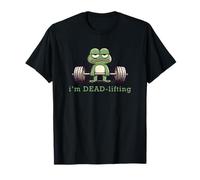 I'm Dead Lifting Frog Gym Bold Strength Frog Visual T-Shirt