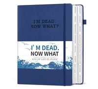 I'm Dead Now What Planner, Estate Planning Organizer with Tabs, Death Planner Organizer for Senior, Important Info for Final Arrangements, Beneficiary & Last Wishes with Large Print, 7.5"x10.4", Blue