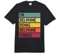 I'm Delphine Doing Delphine Things Funny Personalized Quote Comfort Colors Adult Heavyweight T-Shirt