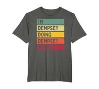 I'm Dempsey Doing Dempsey Things Funny Custom Name T-Shirt, Men's Big and Tall, Asphalt Grey, 2X Tall