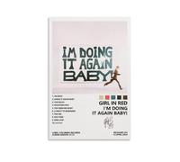 I'm Doing It Again Baby! Girl in Red AlbumModern Aesthetic Decor Prints for Bedroom Living Room Office with Premium Fade Resistant Canvas12x18inch(30x45cm)I'm Doing It Again Baby! Girl in Red Album