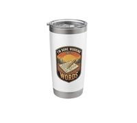 Im Done Working Time to Words Crossword Puzzle Solver Stainless Steel Insulated Tumbler