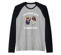 I'm Down with Convicts - Trump Jesus Shirt Raglan Baseball Tee