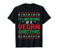 I'm Dreaming of A Vegan Christmas Vegetarian Ugly Xmas T-Shirt