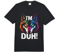I'm DUH! Bold Distressed Wolf Comfort Colors Adult Heavyweight T-Shirt