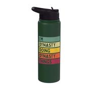 I'm Dynasty Doing Dynasty Things Funny Custom Name Stainless Steel Insulated Water Bottle