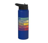 I'm Dynasty Doing Dynasty Things Funny Custom Name Stainless Steel Insulated Water Bottle