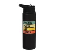 I'm Earl Doing Earl Things Funny Personalized Quote Stainless Steel Insulated Water Bottle